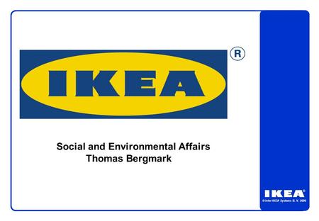 Social and Environmental Affairs