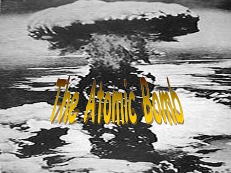 A top secret project to research and construct an atomic bomb. Involved many of the best scientists from around the world.