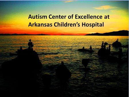 Autism Center of Excellence at