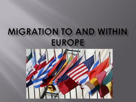  See diagram p131 Philip Allan  Displaced person – People who are forced to move, by war, famine, political persecution or natural disaster  The UN.