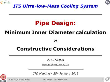 Pipe Design: Minimum Inner Diameter calculation