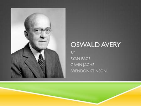 OSWALD AVERY BY RYAN PAGE GAVIN JACHE BRENDON STINSON.