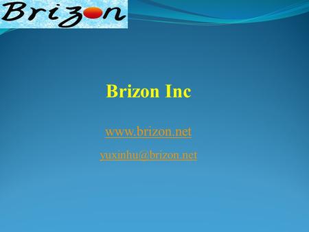 Brizon Inc  Products: Microelectronic Application CMP Slurry additive CMP cleaning solutions Wafer storage buffer solution.