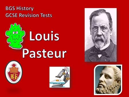 1) What did people believe about disease and germs before Pasteur? A specific phrase is needed, and you need to explain it. [2] “SPONTANEOUS GENERATION”