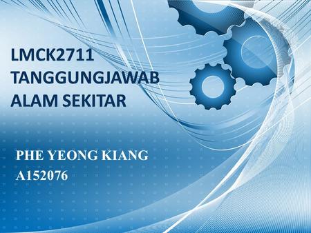 PHE YEONG KIANG A152076. Introduction For this courses LMCK2711 TANGGUNGJAWAB ALAM SEKITAR, I will talk about how Robot Soccer's Club make environmental.