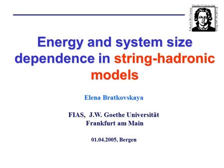 Energy and system size dependence in string-hadronic models