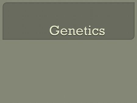 INHERITANCE or HEREDITY- The genetic transmission of characteristics from parent to offspring, such as hair, eye, and skin color.