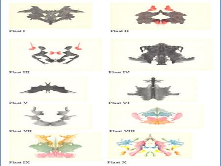 Rorschach Inkblot Test. Plate X.