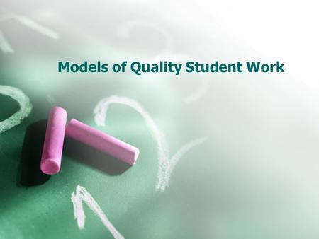 Models of Quality Student Work. ISS CWT Data from Last Cycle 4b. Models/examples of quality student work with meaningful feedback are purposefully displayed/utilized.