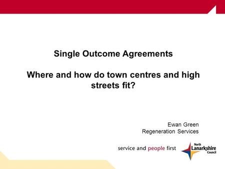 Single Outcome Agreements