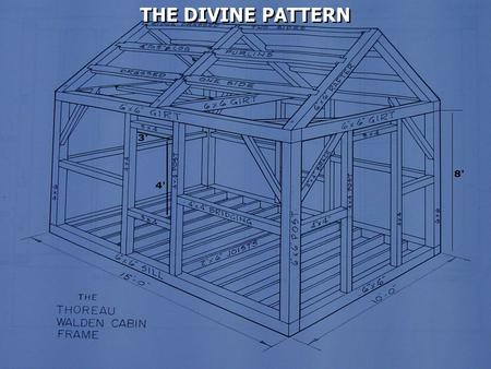 THE DIVINE PATTERN. 2 Timothy 1:13 Hold fast the pattern of sound words which you have heard from me, in faith and love which are in Christ Jesus.