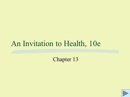 An Invitation to Health, 10e Chapter 13. Fig. 13.1: Metastasis (spread of cancer) ©2003 Wadsworth, a division of Thomson Learning, Inc. Thomson Learning.