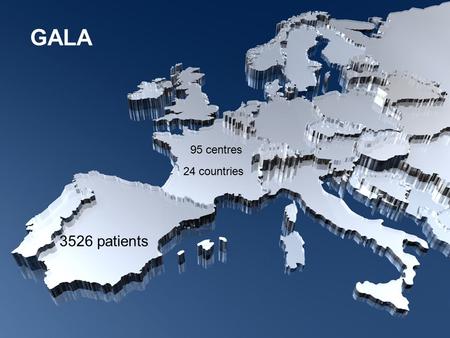 Funding: Health Foundation, ESVS 3526 patients 24 countries 95 centres GALA.