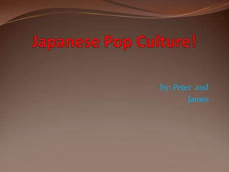 By: Peter and James. Food! Japanese food culture has centered around rice for over 2,000 years! Rice is traditionally served with fish and seasonal vegetable.