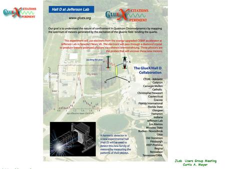 g/ JLab Users Group Meeting Curtis A. Meyer Poster.