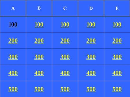 200 300 400 500 100 200 300 400 500 100 200 300 400 500 100 200 300 400 500 100 200 300 400 500 100 AB CDE.