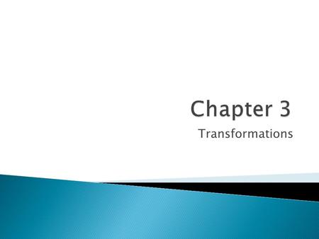 Transformations.  Although linear regression might produce a ‘good’ fit (high r value) to a set of data, the data set may still be non-linear. To remove.