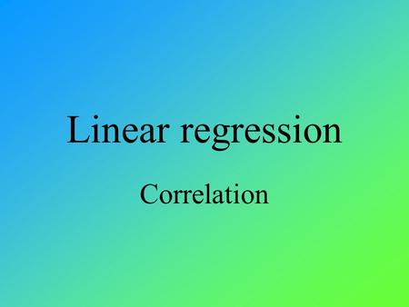 Linear regression Correlation. Suppose we found the age and weight of a sample of 10 adults. Create a scatterplot of the data below. Is there any relationship.