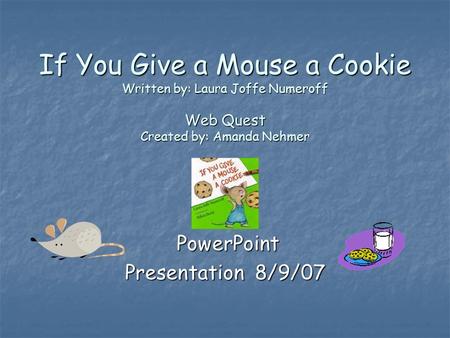 PowerPoint Presentation 8/9/07