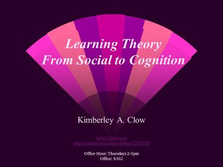 Learning Theory From Social to Cognition