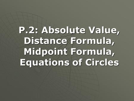 First, recall the Cartesian Plane: