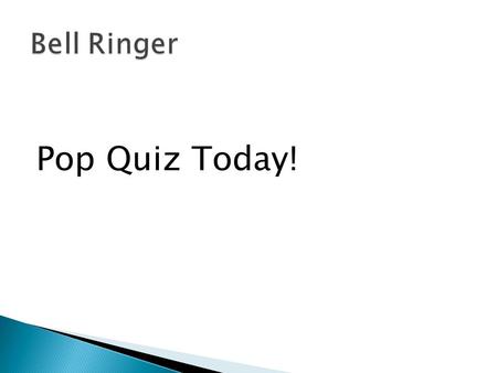 Pop Quiz Today!. How do organisms get the energy needed for metabolism?