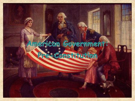 American Government: Pre-Constitution. Britain settles America In 1609-10, Britain sets up two colonies in America: Jamestown, VA and Popham, ME. Both.