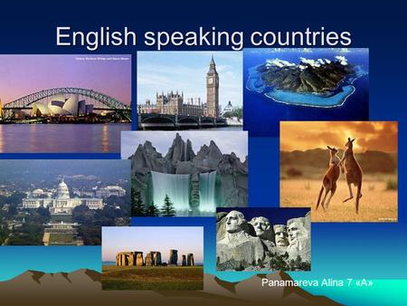 English speaking countries