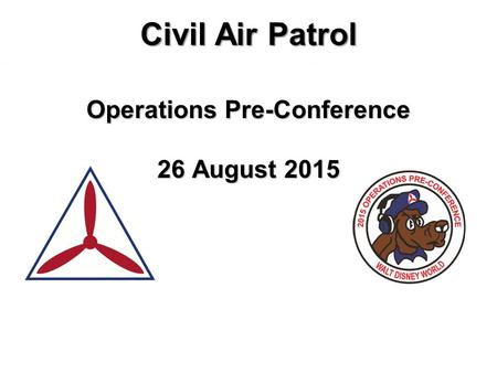 Operations Pre-Conference 26 August 2015