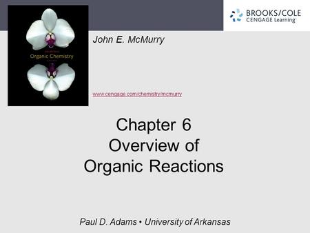 Chapter 6 Overview of Organic Reactions