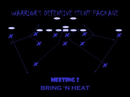 WARRIOR’S DEFENSIVE STUNT PACKAGE MEETING 2 BRING ‘N HEAT.