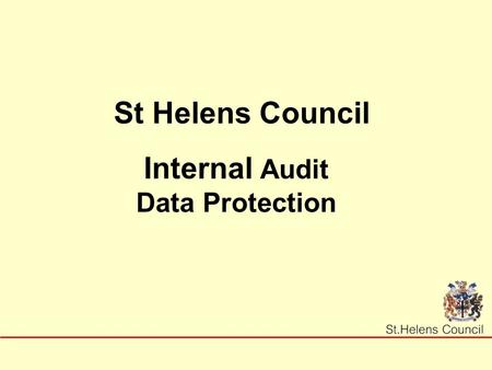 Internal Audit Data Protection