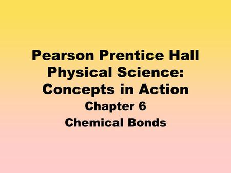 Pearson Prentice Hall Physical Science: Concepts in Action