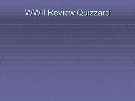 WWII Review Quizzard.  What event caused Congress to declare war?  Pearl Harbor  What legislation had Congress passed that would not allow the US to.