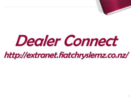 1 Dealer Connect  Dealer Connect