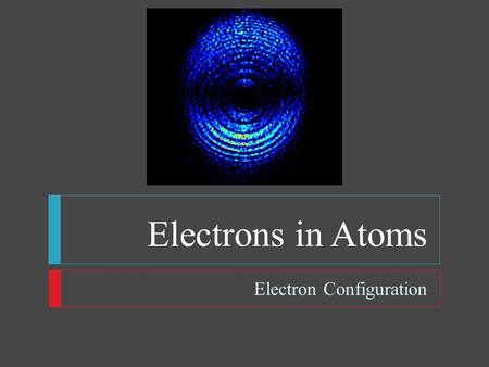 Electron Configuration