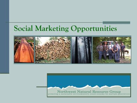 Social Marketing Opportunities. Place text here that introduces your organization and describes your specific products or services. This text should be.