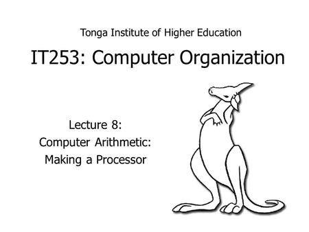 IT253: Computer Organization