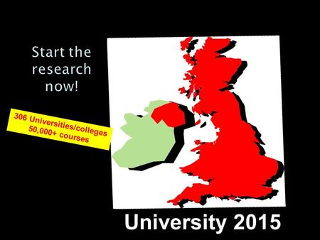 306 Universities/colleges 50,000+ courses University 2015.