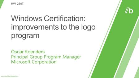 “I don’t know if consumers grasp the purpose of the Windows Logo program …. That it is a sign of quality.. Its not just the sign that Windows is installed.