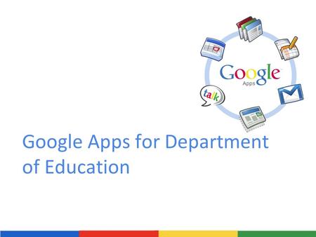 Google Apps for Department of Education. 2-Day Training Agenda What is Google Apps? Why Google Apps Example Uses o Gmail o Google Calendar o Google Documents.