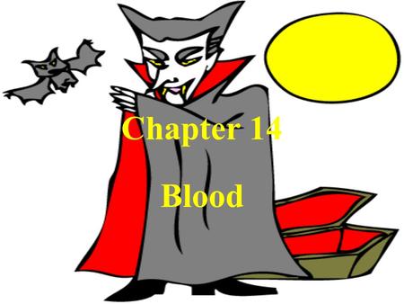 Chapter 14 Blood. Structure & Function Blood is a type of connective tissue (consists of cells in a matrix) Function – transports O 2 & nutrients, maintains.