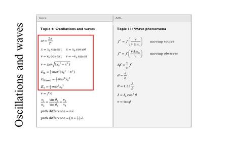 Oscillations and waves