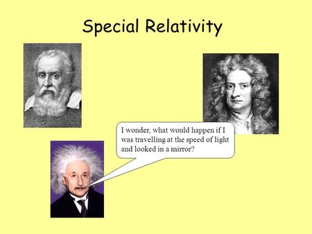 Special Relativity I wonder, what would happen if I was travelling at the speed of light and looked in a mirror?