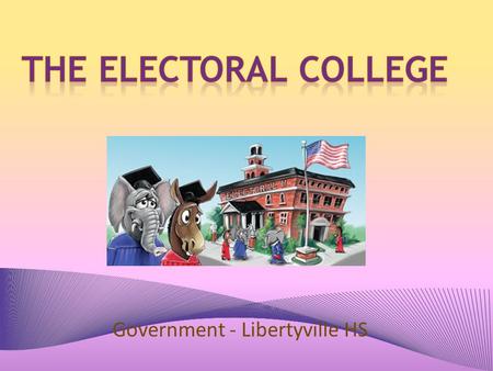 Government - Libertyville HS. EC Basics What is it? – Constitutional means of selecting the president Why was it set up? – To avoid the direct election.