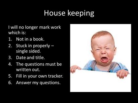 House keeping I will no longer mark work which is: Not in a book.