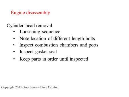 Note location of different length bolts