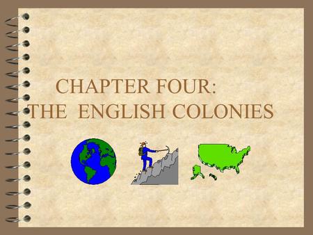 CHAPTER FOUR: THE ENGLISH COLONIES WHY WERE THE ENGLISH COLONIES UNIQUE? 4 TO ANSWER THIS QUESTION ONE NEEDS TO FOCUS ON THE THREE MAIN AREAS OF HISTORICAL.