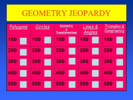 Triangles & Congruency