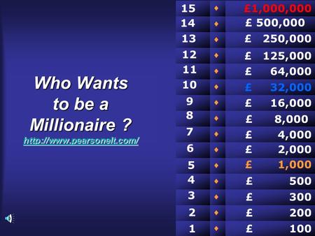 Who Wants to be a Millionaire ? hhhh tttt tttt pppp :::: //// //// wwww wwww wwww.... pppp eeee aaaa rrrr ssss oooo nnnn eeee llll tttt.... cccc oooo.